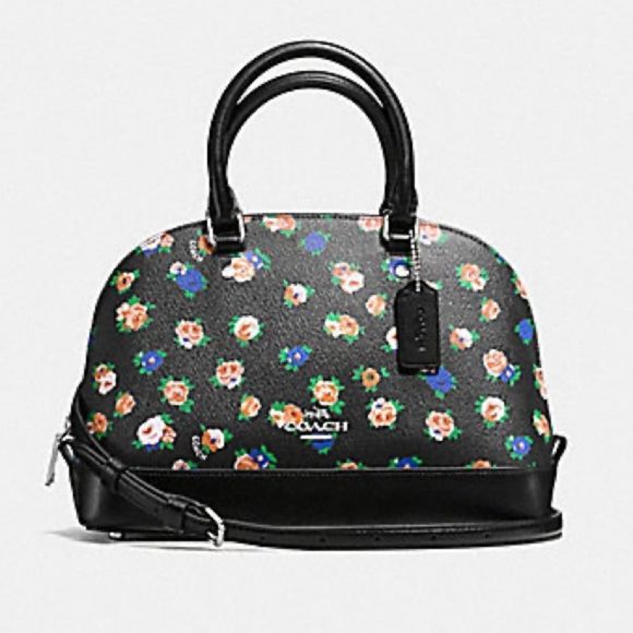 Coach Handbags - Coach Black Floral Women's Bag